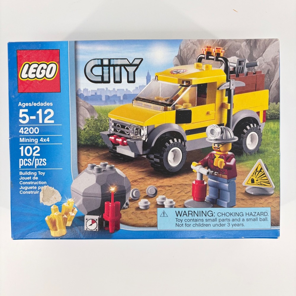 LEGO City Mining 4x4 Truck Set 4200 Factory Sealed 102 Pieces NEW Sealed